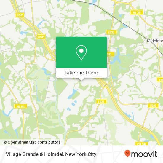 Village Grande & Holmdel map