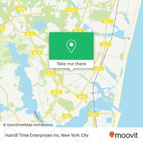 Hamill Time Enterprises Inc map