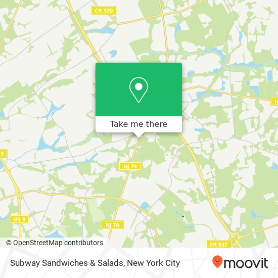 Subway Sandwiches & Salads map