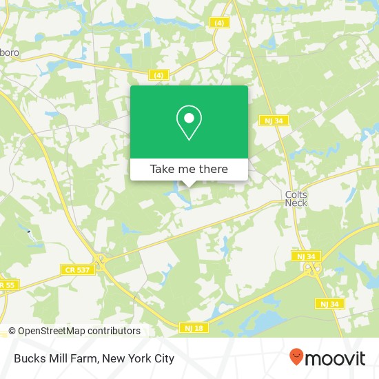 Mapa de Bucks Mill Farm