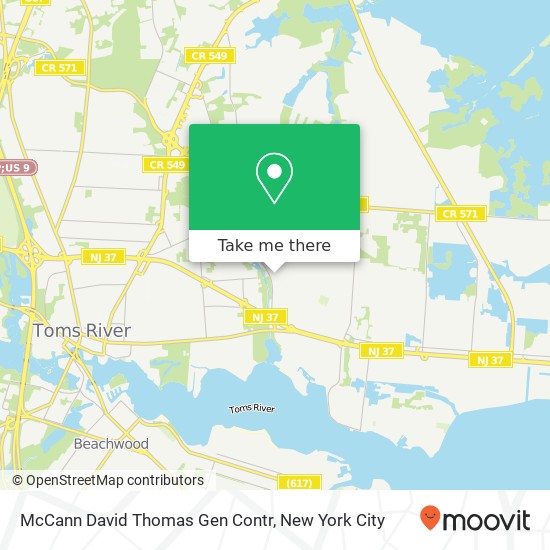 McCann David Thomas Gen Contr map