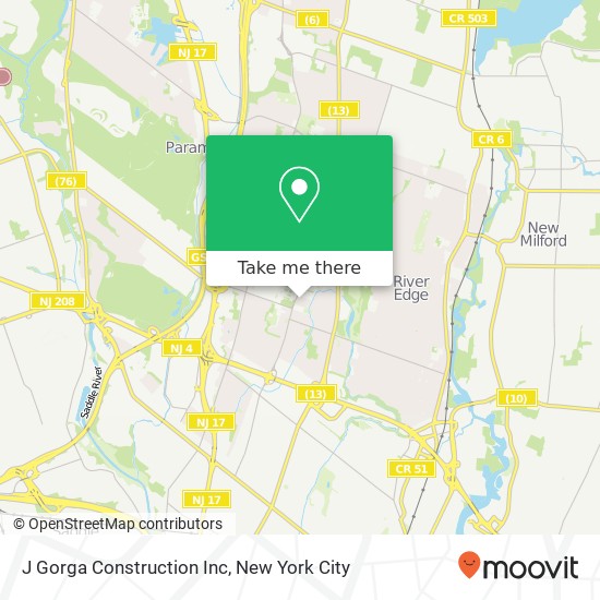 Mapa de J Gorga Construction Inc
