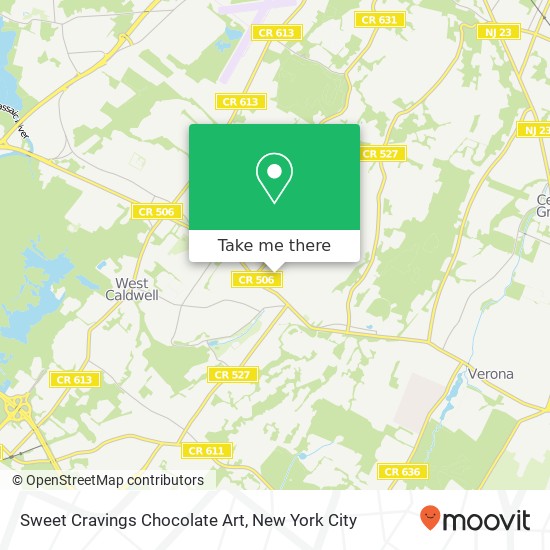 Sweet Cravings Chocolate Art map