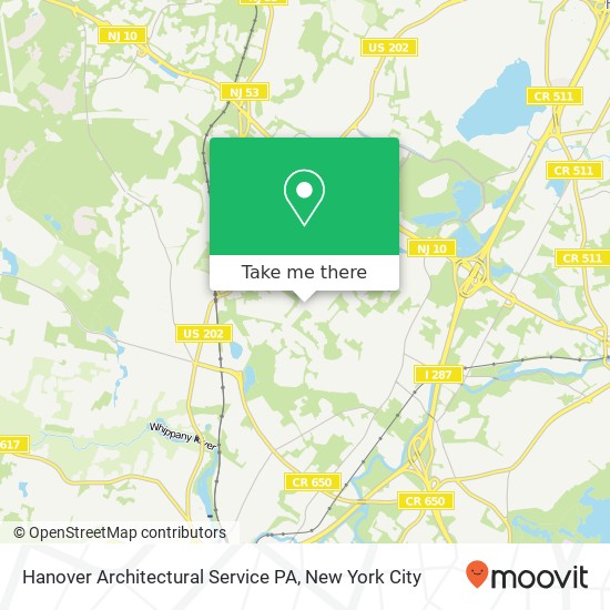 Mapa de Hanover Architectural Service PA