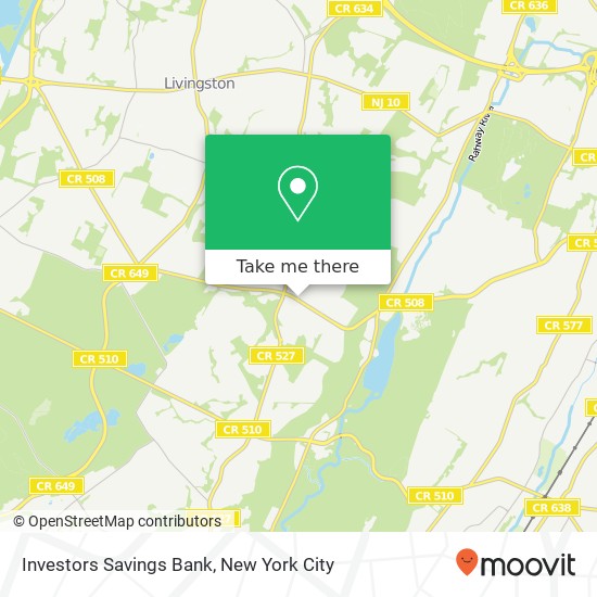 Investors Savings Bank map