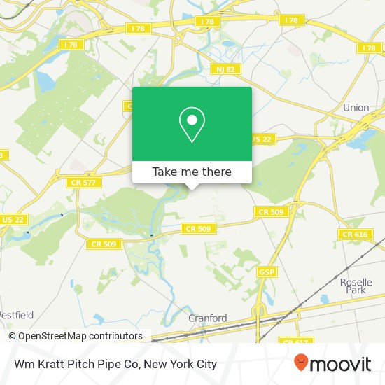 Mapa de Wm Kratt Pitch Pipe Co