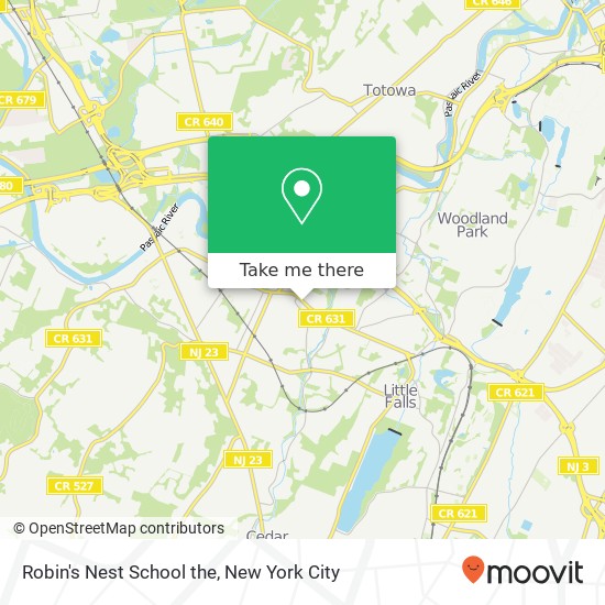 Robin's Nest School the map