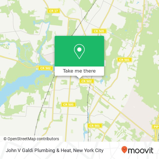 John V Galdi Plumbing & Heat map