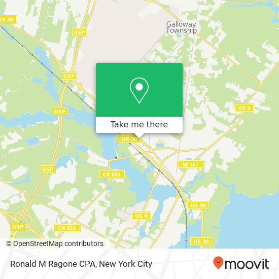 Ronald M Ragone CPA map