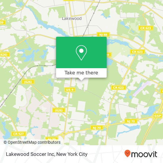 Mapa de Lakewood Soccer Inc