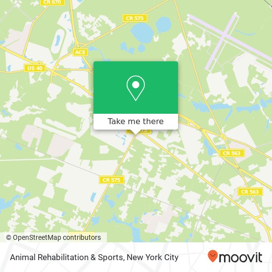 Animal Rehabilitation & Sports map