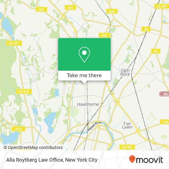 Alla Roytberg Law Office map