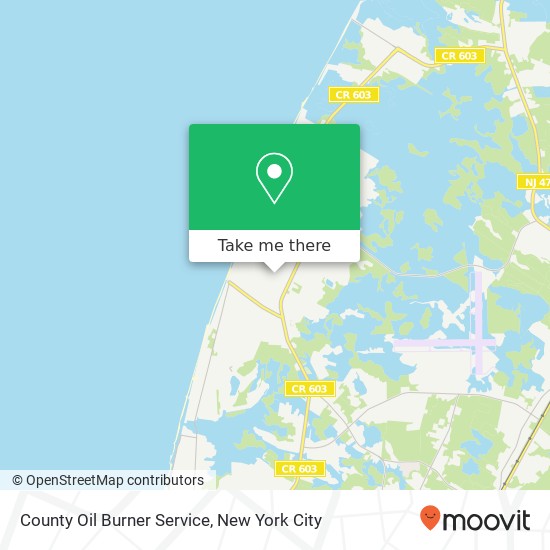 Mapa de County Oil Burner Service