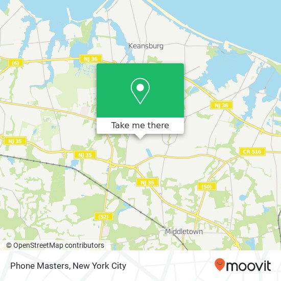 Phone Masters map
