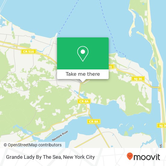 Grande Lady By The Sea map