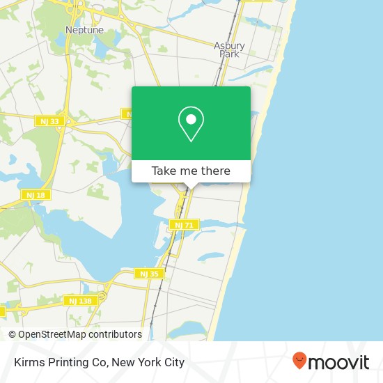 Mapa de Kirms Printing Co