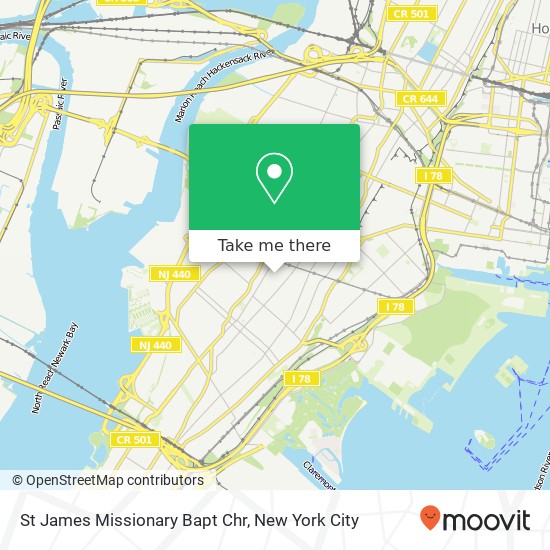 St James Missionary Bapt Chr map