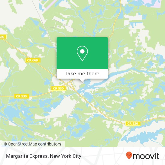 Margarita Express map