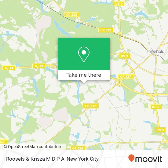 Roosels & Krisza M D P A map