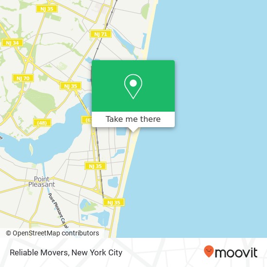 Reliable Movers map