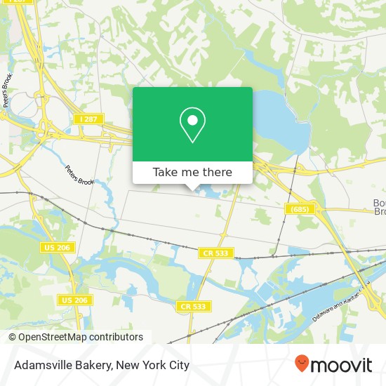 Adamsville Bakery map