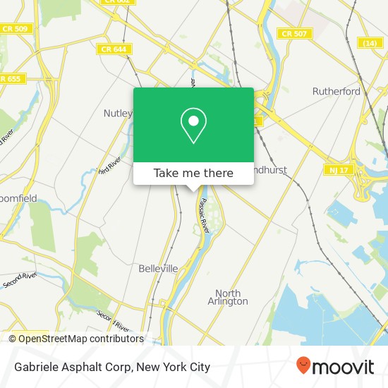 Gabriele Asphalt Corp map