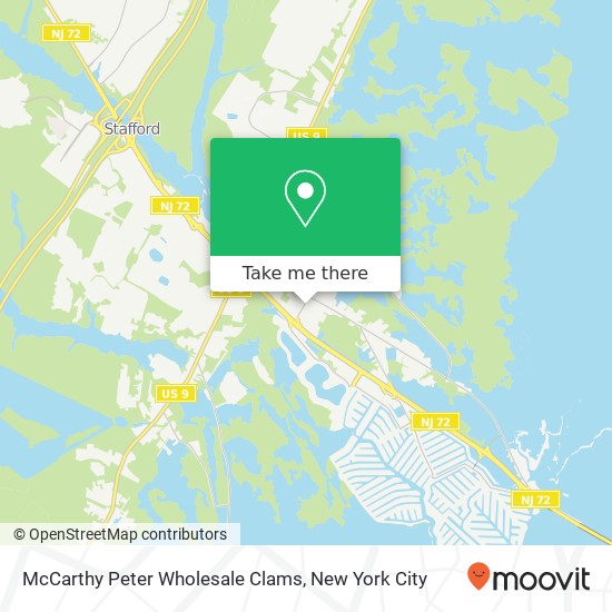 McCarthy Peter Wholesale Clams map