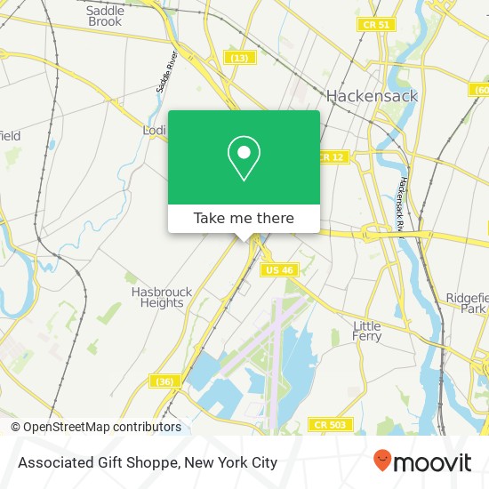 Associated Gift Shoppe map