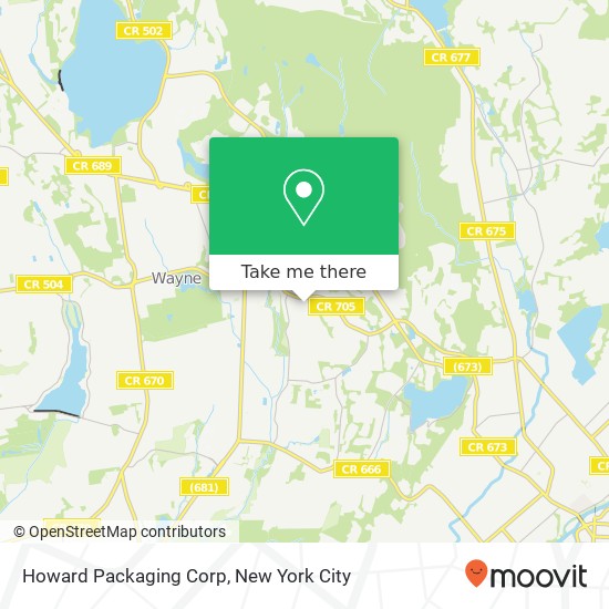 Howard Packaging Corp map