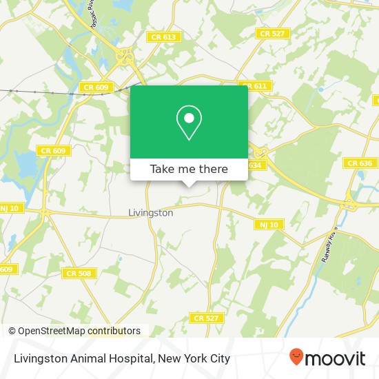 Livingston Animal Hospital map