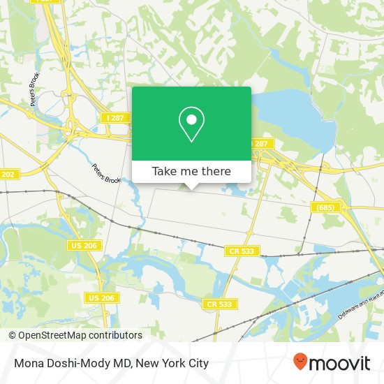 Mapa de Mona Doshi-Mody MD