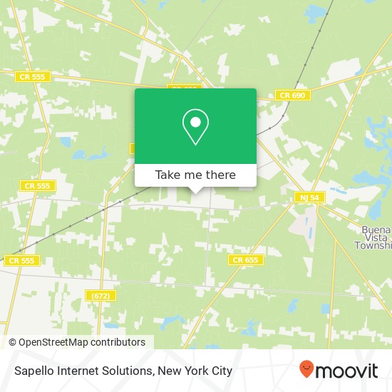 Mapa de Sapello Internet Solutions