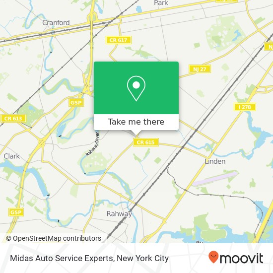 Midas Auto Service Experts map