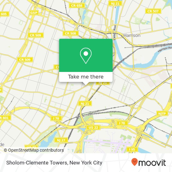 Sholom-Clemente Towers map