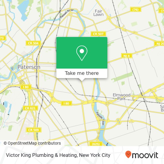 Victor King Plumbing & Heating map