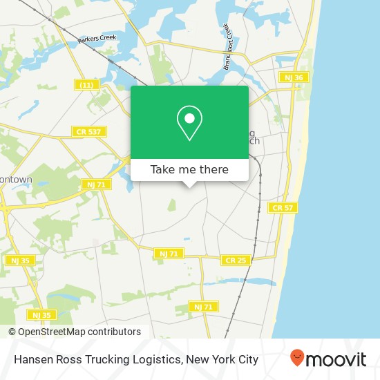 Mapa de Hansen Ross Trucking Logistics