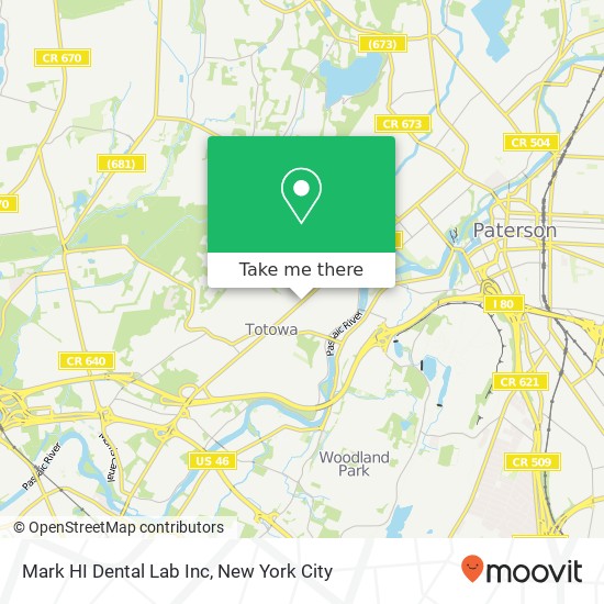 Mapa de Mark HI Dental Lab Inc