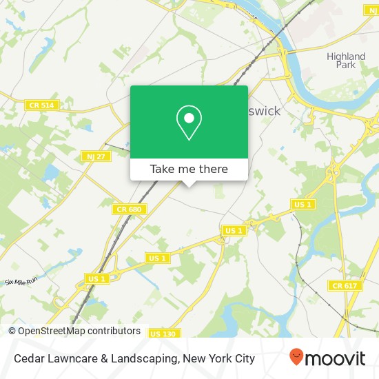 Cedar Lawncare & Landscaping map