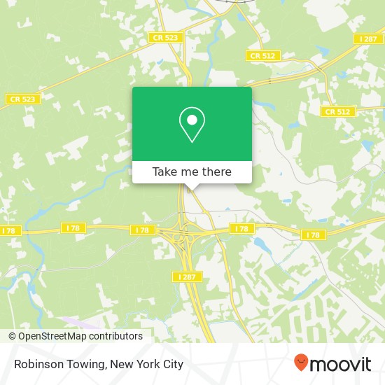 Robinson Towing map