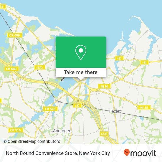 Mapa de North Bound Convenience Store