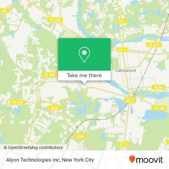 Mapa de Alyon Technologies Inc