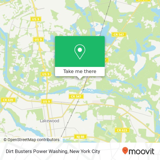 Dirt Busters Power Washing map