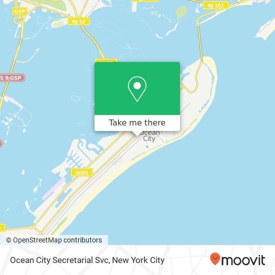 Ocean City Secretarial Svc map