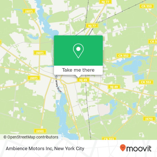 Ambience Motors Inc map