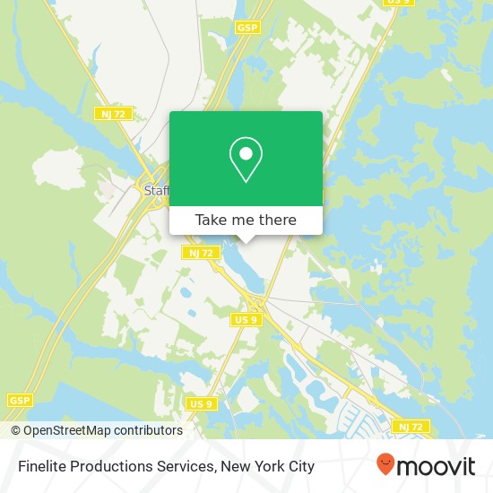 Finelite Productions Services map