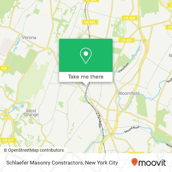 Schlaefer Masonry Constractors map