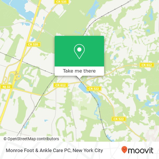 Monroe Foot & Ankle Care PC map