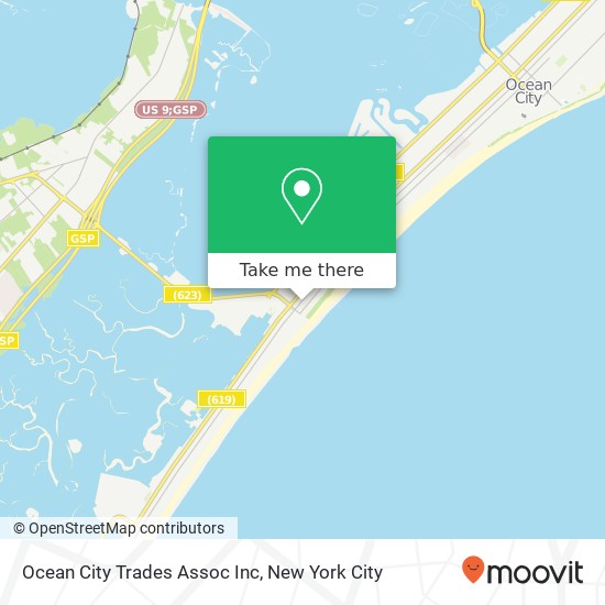 Mapa de Ocean City Trades Assoc Inc