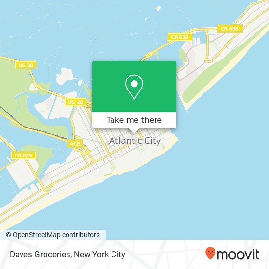 Daves Groceries map