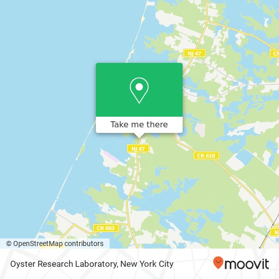 Mapa de Oyster Research Laboratory